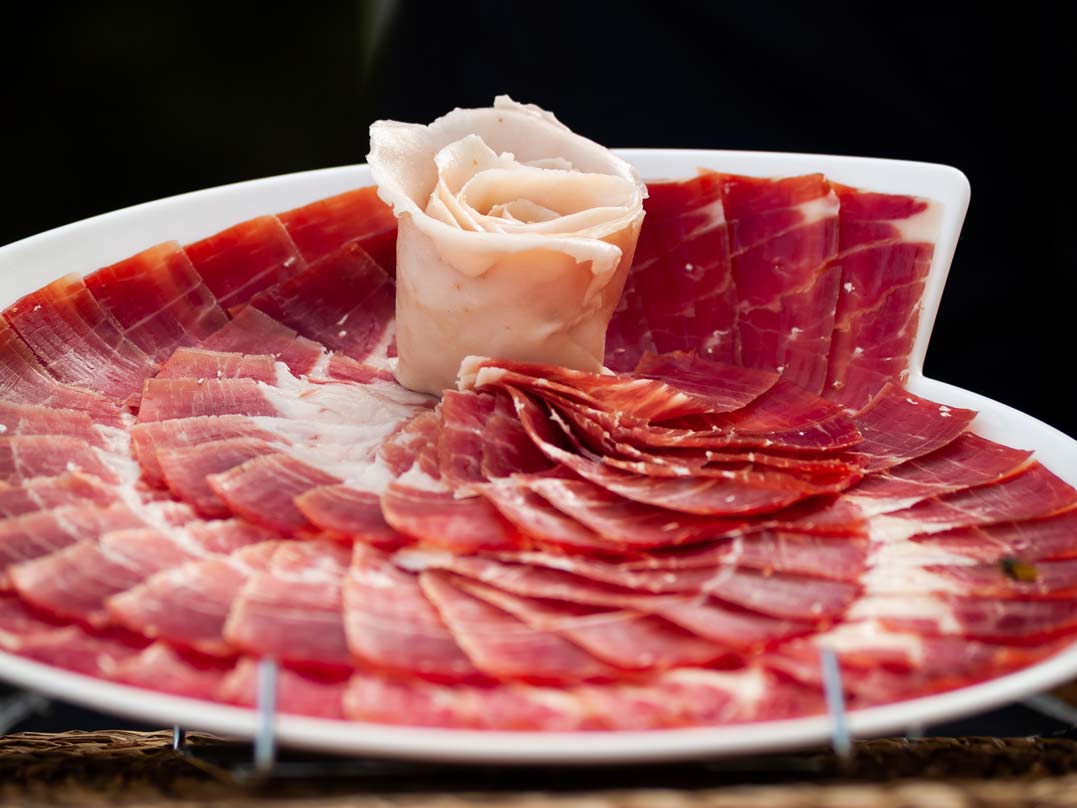 Emplatado gourmet de jamón ibérico